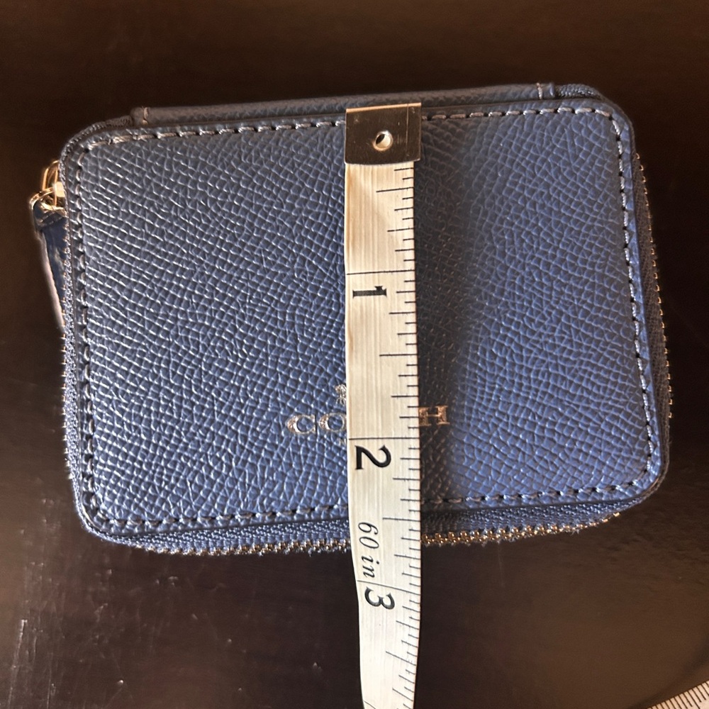 Coach Blue Leather Jewelry Box - Picture 7 of 7